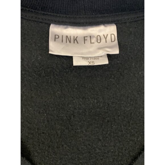 Pink Floyd Womens Cutout Sweatshirt Black The Dark Side Of The Moon Graphic XS - Picture 4 of 4
